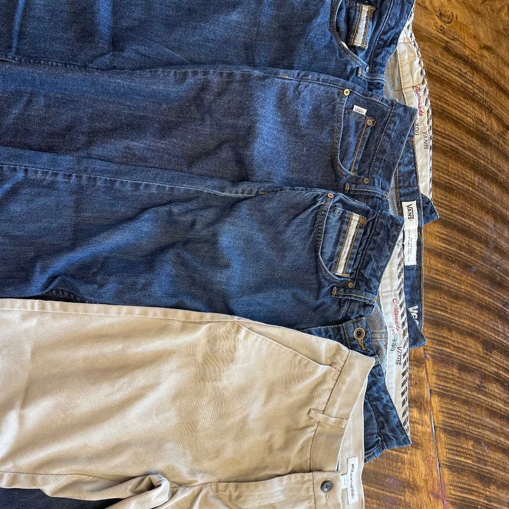 Teen boys Vans jeans/pants Sz 28x28